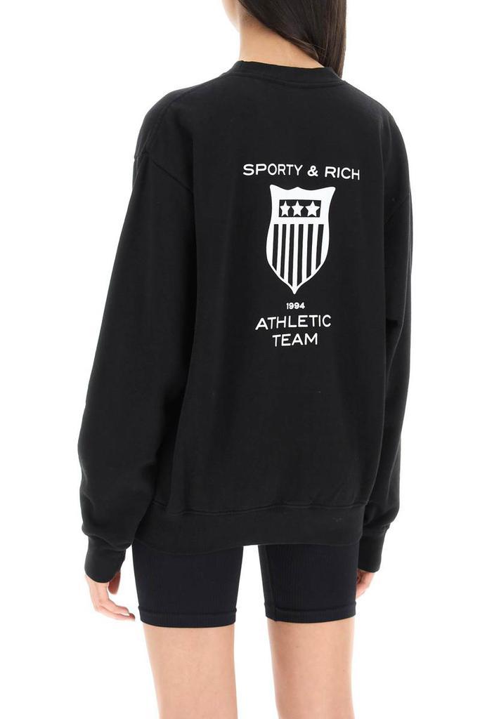 商品Sporty & Rich|Sporty rich athletic team cotton sweatshirt,价格¥849,第5张图片详细描述