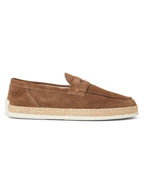 商品Bruno Magli|Riva Suede Penny Espadrille Loafers,价格¥1495,第1张图片