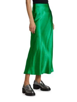 商品Vince|Split Satin Midi Skirt,价格¥1286,第3张图片详细描述
