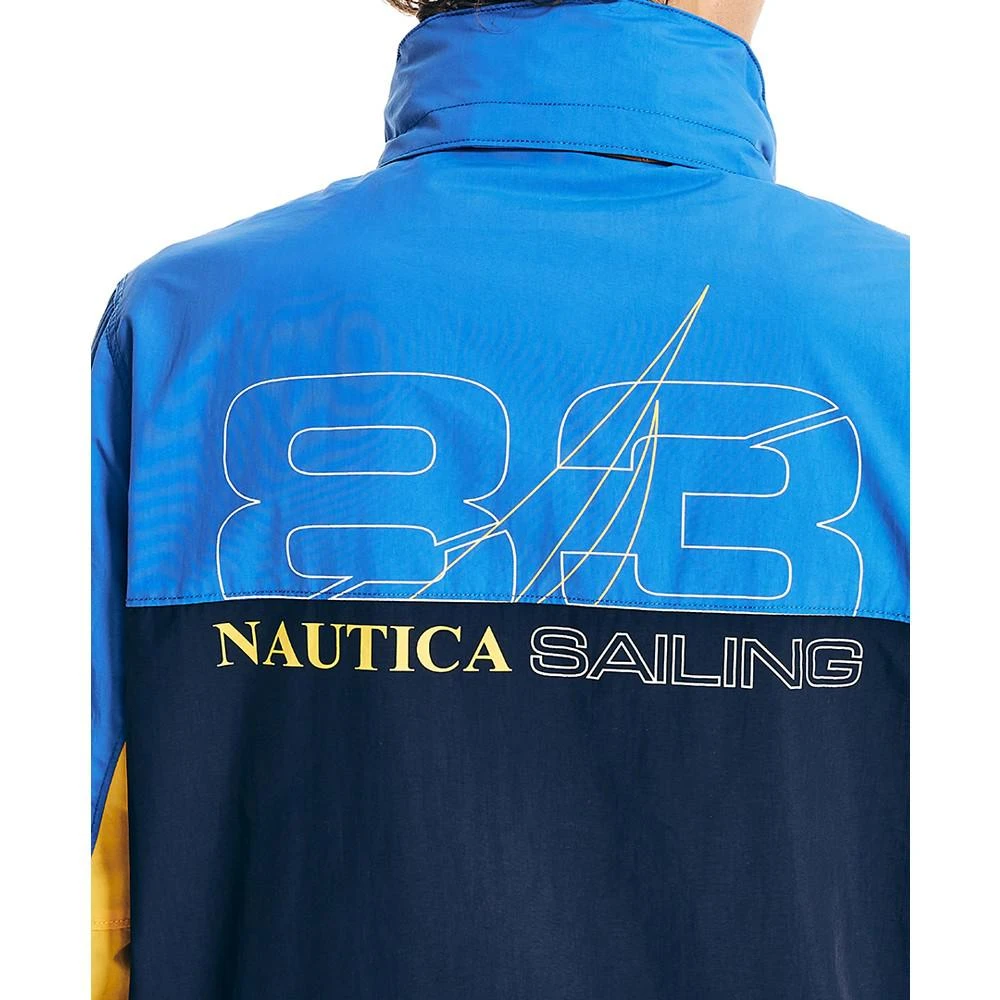 商品Nautica|Men's Sail Racing Lightweight Hooded Jacket,价格¥376,第4张图片详细描述