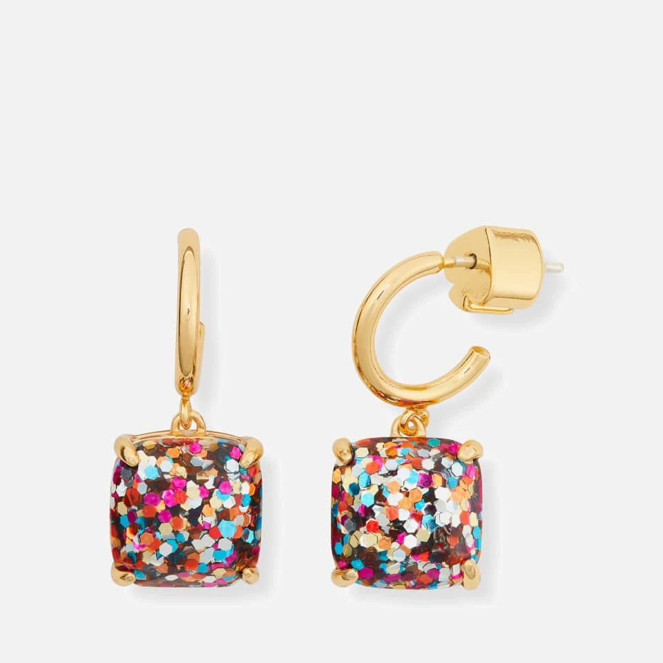 商品Kate Spade|Kate Spade New York Mini Gold-Plated Resin Hoop Earrings,价格¥366,第1张图片