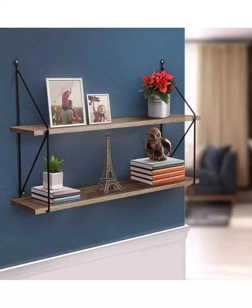 商品Sorbus|2 Tier Floating Shelves,价格¥240,第2张图片详细描述