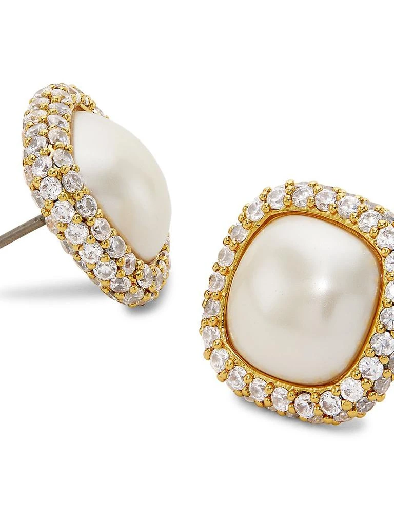 商品Kate Spade|Goldtone, Resin & Cubic Zirconia Stud Earrings,价格¥303,第4张图片详细描述