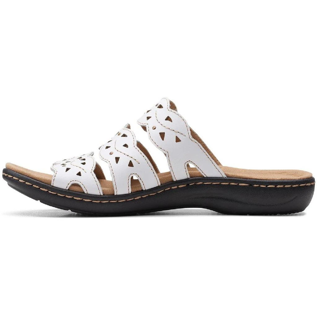 商品Clarks|Clarks Womens Laurieann Echo Leather Slip On Footbed Sandals,价格¥323,第2张图片详细描述