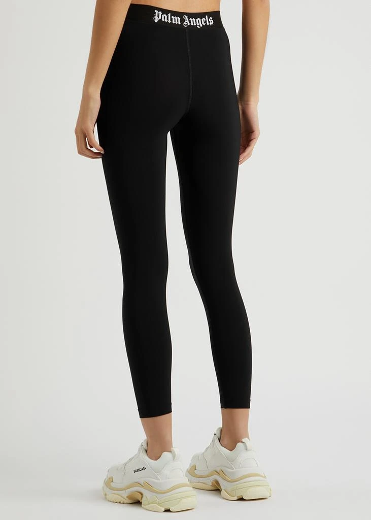 商品Palm Angels|Black logo stretch-jersey leggings,价格¥2266,第3张图片详细描述