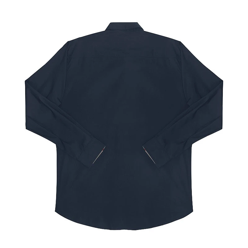 商品Burberry|博柏利 经典款 男士海军蓝色棉质长袖衬衫80362931,价格¥1570,第4张图片详细描述