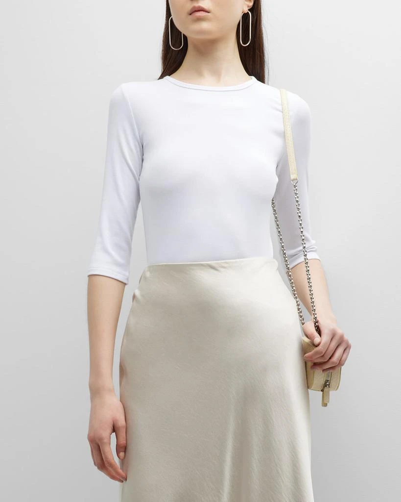 Elbow-Sleeve Crewneck T-Shirt 商品