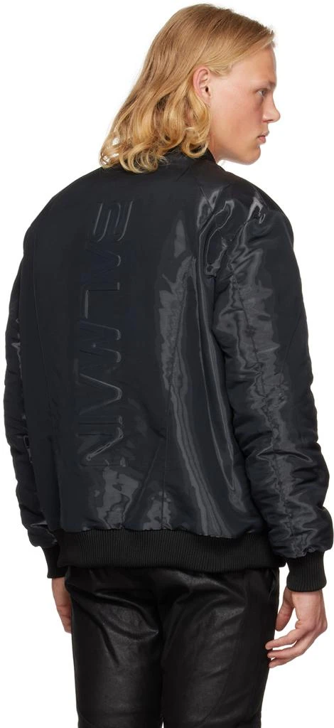 商品Balmain|Black Padded Bomber Jacket,价格¥11398,第3张图片详细描述