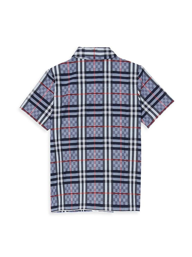 商品Burberry|Little Boy's & Boy's Herbie Check Short-Sleeve Shirt,价格¥1215,第2张图片详细描述