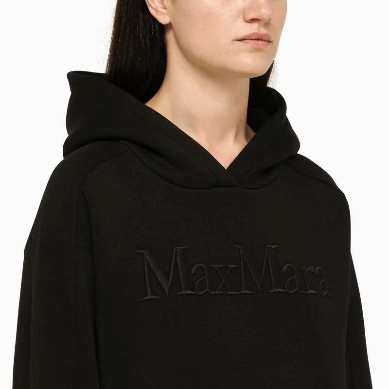 商品Max Mara|Black cotton hoodie,价格¥1136,第4张图片详细描述