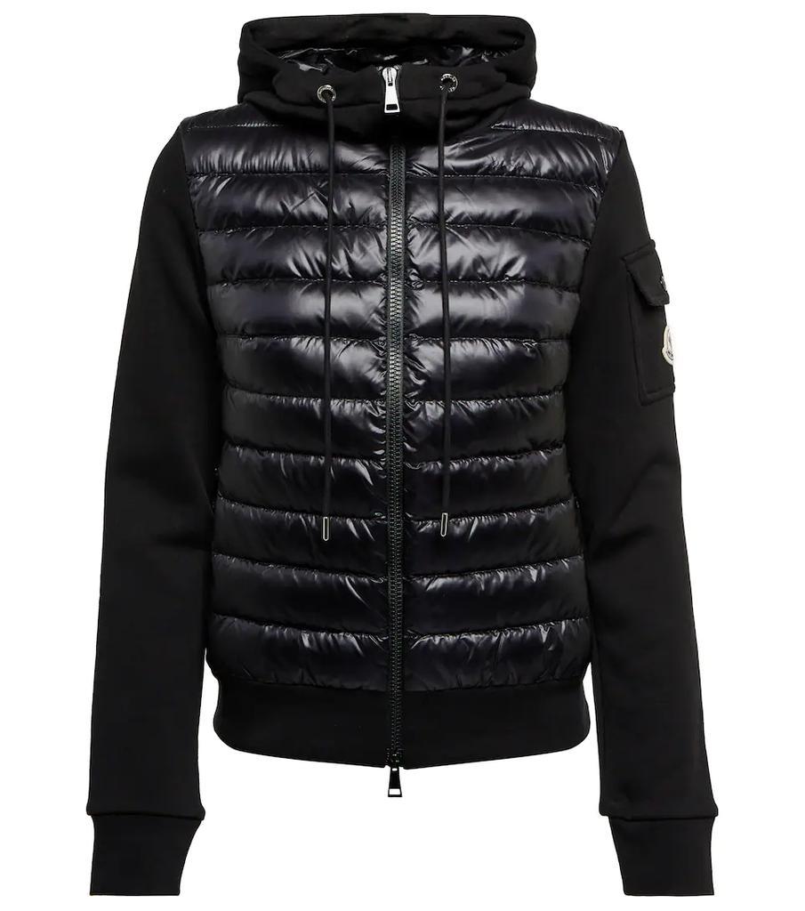 商品Moncler|羽绒拼接针织拉链帽衫,价格¥7553,第1张图片