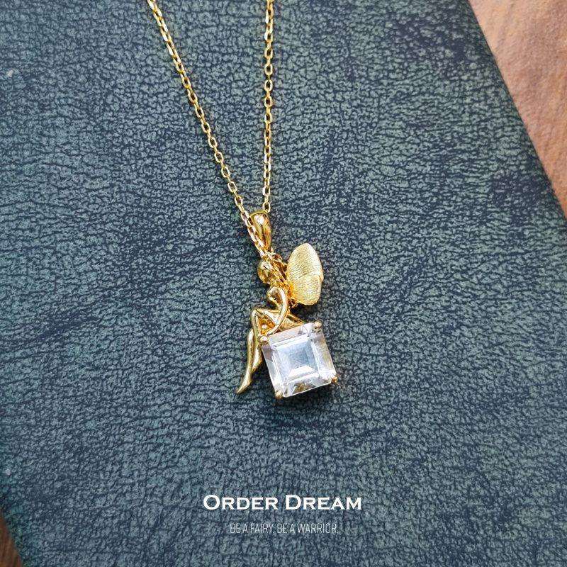 商品[国内直发] Order Dream|18K小仙女海蓝宝吊坠,价格¥2399,第1张图片