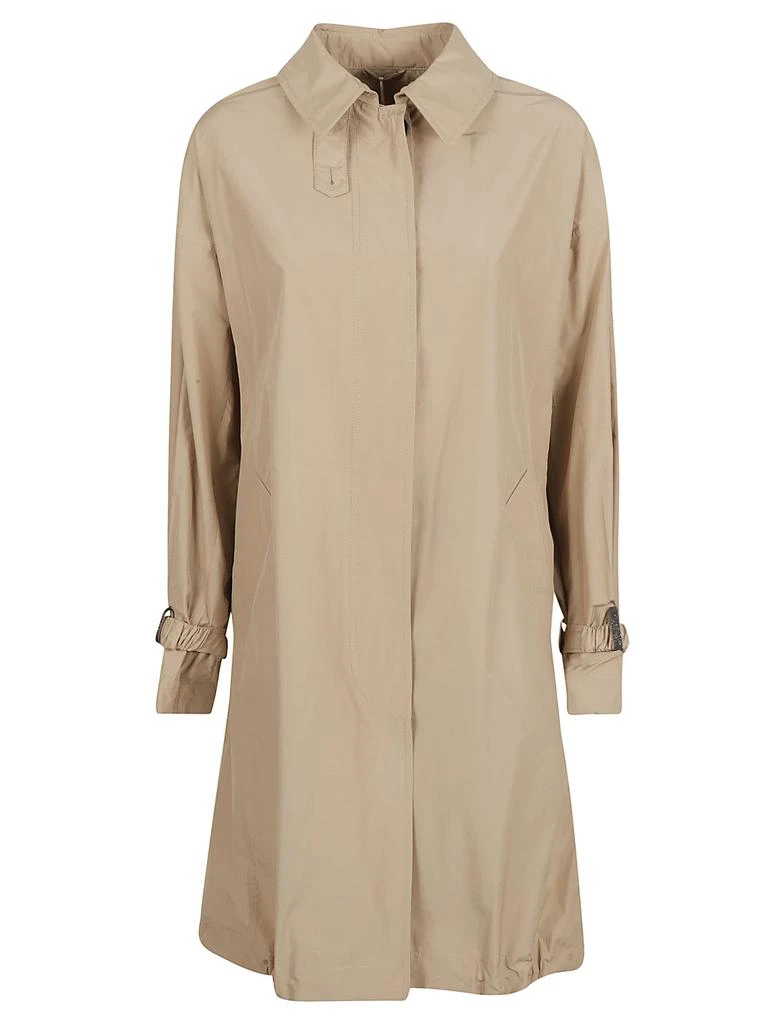 商品Brunello Cucinelli|Brunello Cucinelli Concealed Buttons Plain Raincoat,价格¥25674,第1张图片