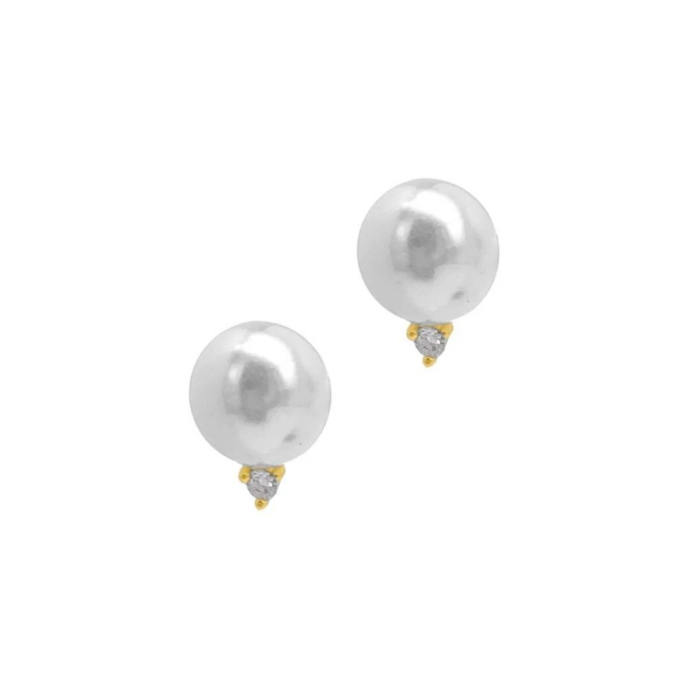 商品ADORNIA|Imitation Pearl and Crystal Earrings,价格¥216,第1张图片