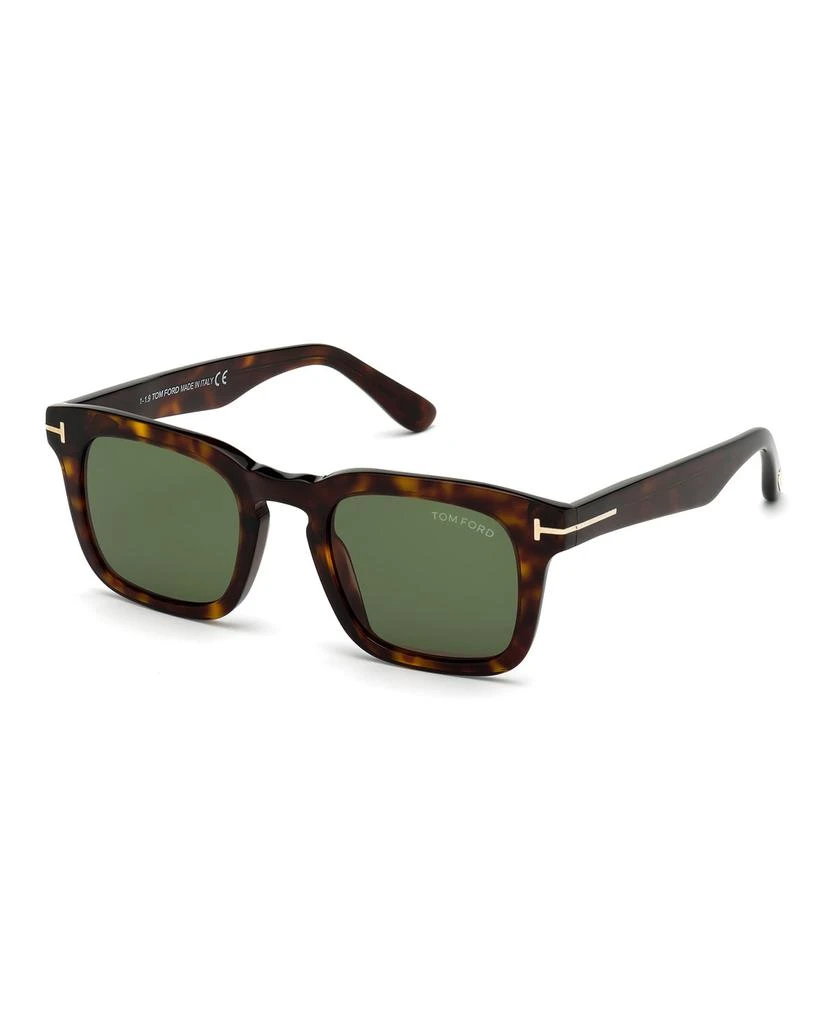 商品Tom Ford|Men's Dax Square Tortoiseshell Sunglasses,价格¥3524,第1张图片