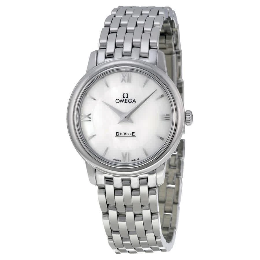 商品Omega|De Ville Prestige Mother of Pearl Dial Ladies Watch 424.10.27.60.05.001,价格¥14208,第1张图片