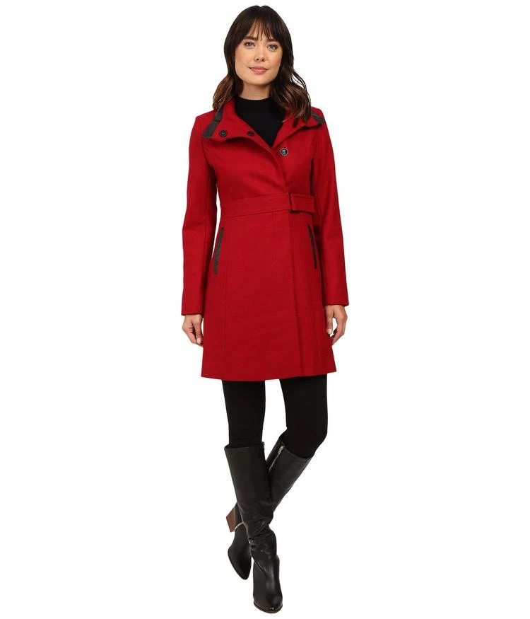 商品Via Spiga|Via Spiga Stand Collar with PU Detail 女士外套,价格¥542,第1张图片