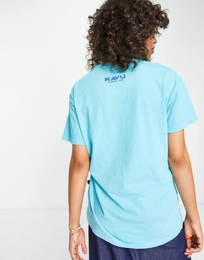 商品KAVU|Kavu Sticker Square t-shirt in green,价格¥154,第4张图片详细描述