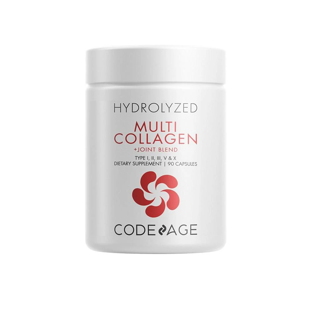 商品Codeage|Multi Collagen Peptides + Joint Blend,  Hydrolyzed Collagen Protein, Astaxanthin, Turmeric Supplement - 90ct,价格¥277,第1张图片