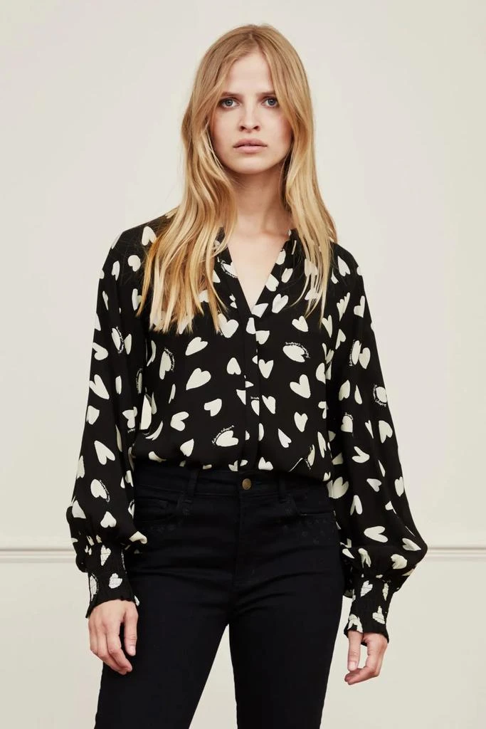 商品Fabienne Chapot|Fabienne Chapot Black Cliff Blouse,价格¥710,第1张图片