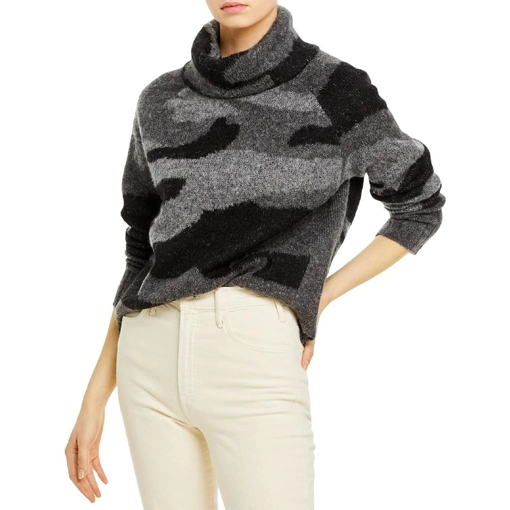 商品AQUA|Aqua Womens Camo Knit Turtleneck Sweater,价格¥139,第1张图片