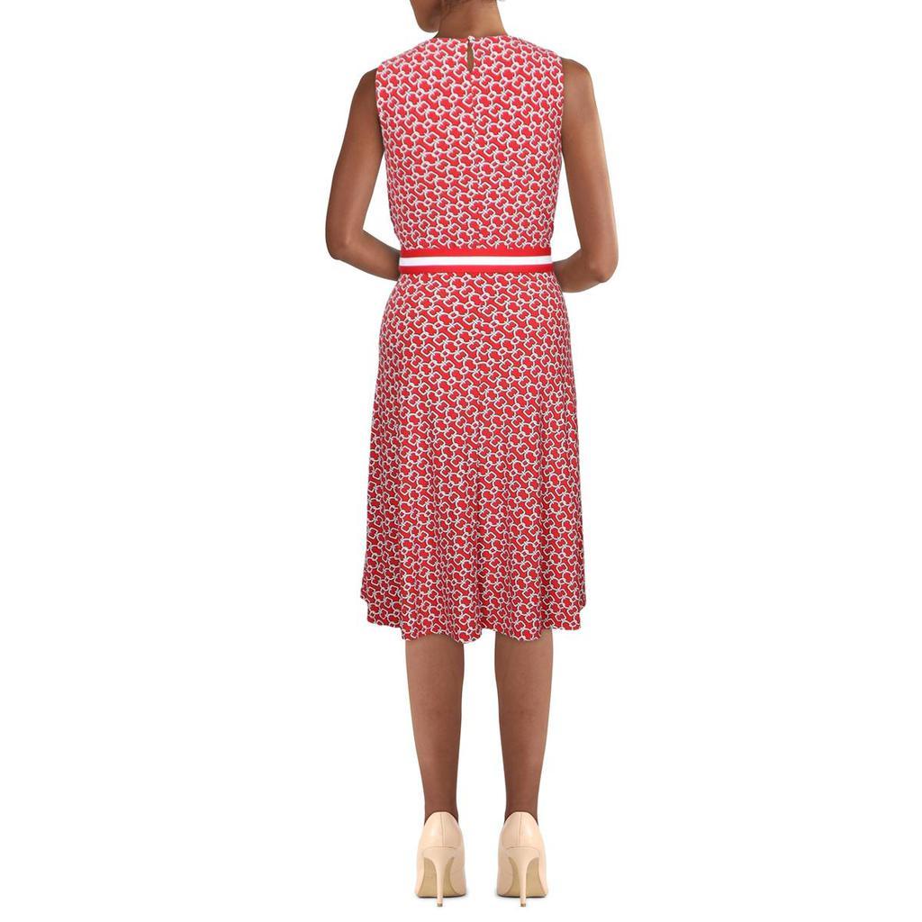 商品Ralph Lauren|Lauren Ralph Lauren Womens Petites Printed Sleeveless Fit & Flare Dress,价格¥361,第5张图片详细描述
