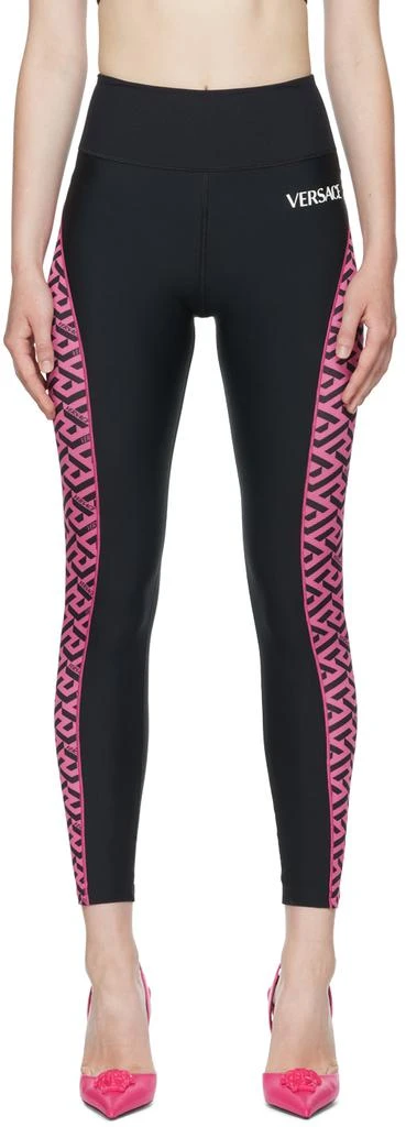 商品Versace|黑色尼龙紧身裤,价格¥2126,第1张图片