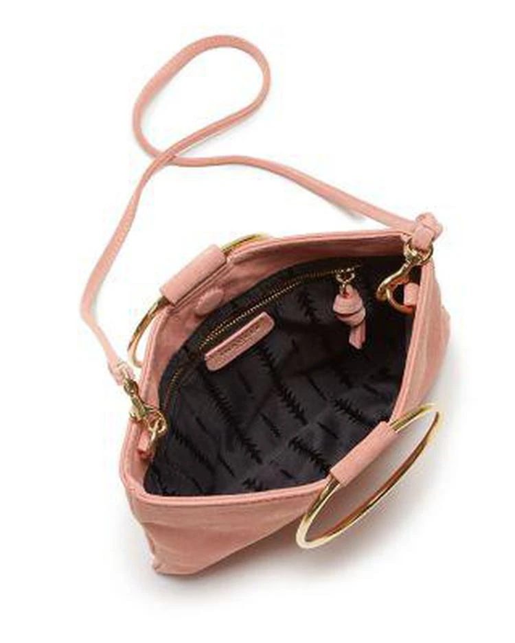 商品THACKER|Le Pouch 麂皮圆环手提斜挎包,价格¥771,第3张图片详细描述