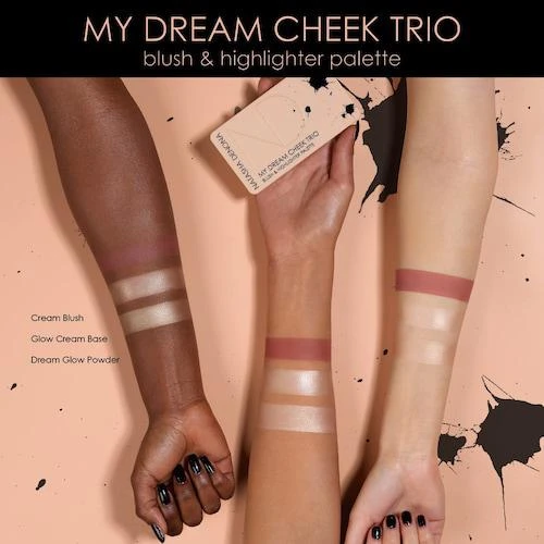 商品Natasha Denona|My Dream Cheek Trio - Cream Blush, Glow Cream Base and Glow Powder Highlighter,价格¥375,第1张图片详细描述