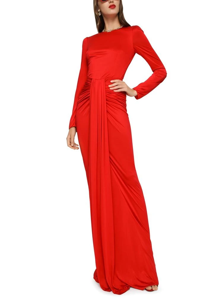 商品Dolce & Gabbana|长款垂褶欧根纱连衣裙,价格¥25322,第5张图片详细描述
