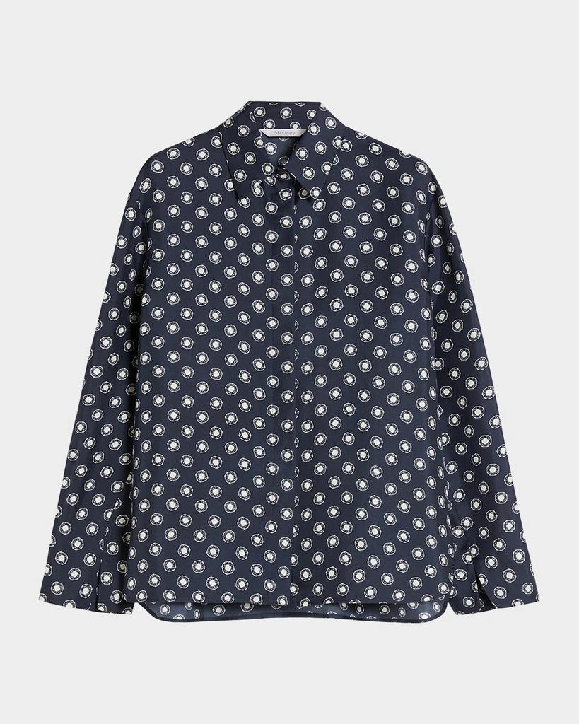 商品Max Mara|Urna Medallion-Print Silk Shirt,价格¥3676,第1张图片