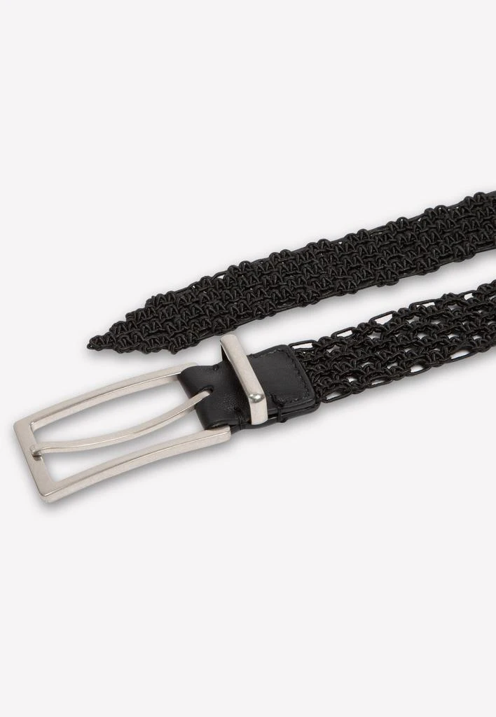 商品Bottega Veneta|Rectangular Buckle Macramé Belt,价格¥2283,第4张图片详细描述