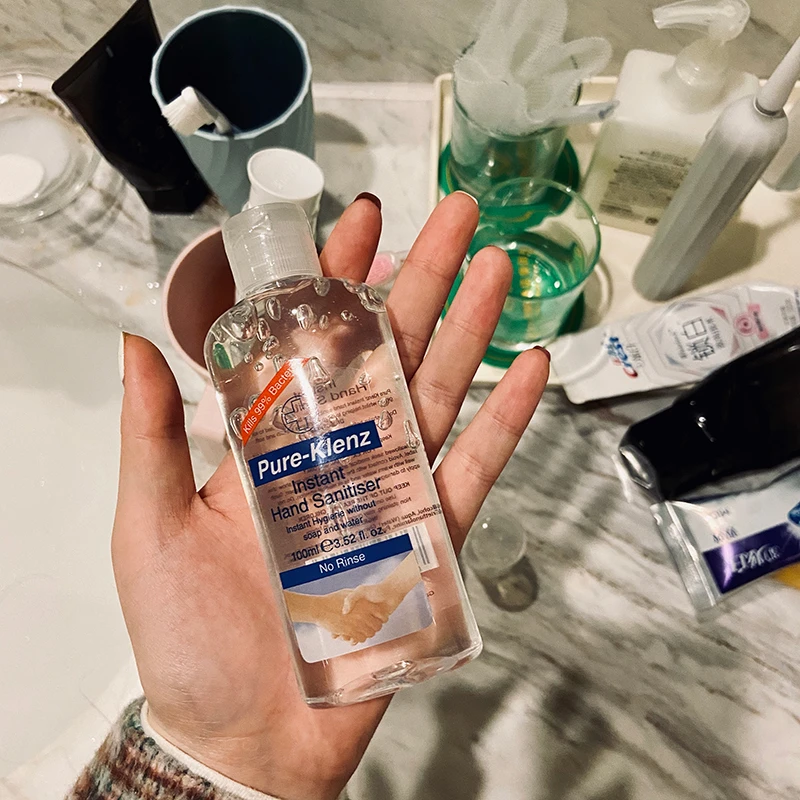 商品[国内直发] Pure-klenz|英国pure klenz免洗便携洗手液凝胶100ml家用免洗手消毒洗手液,价格¥66,第1张图片