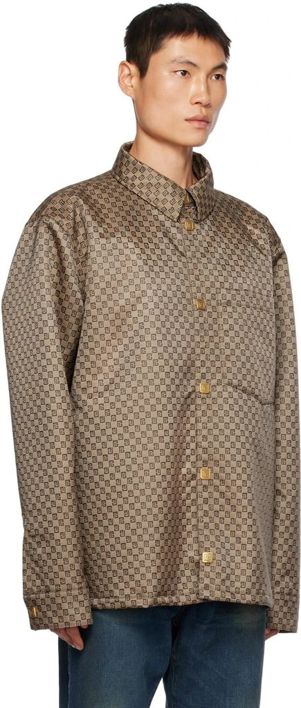 商品Balmain|Brown Padded Jacket,价格¥20438,第2张图片详细描述