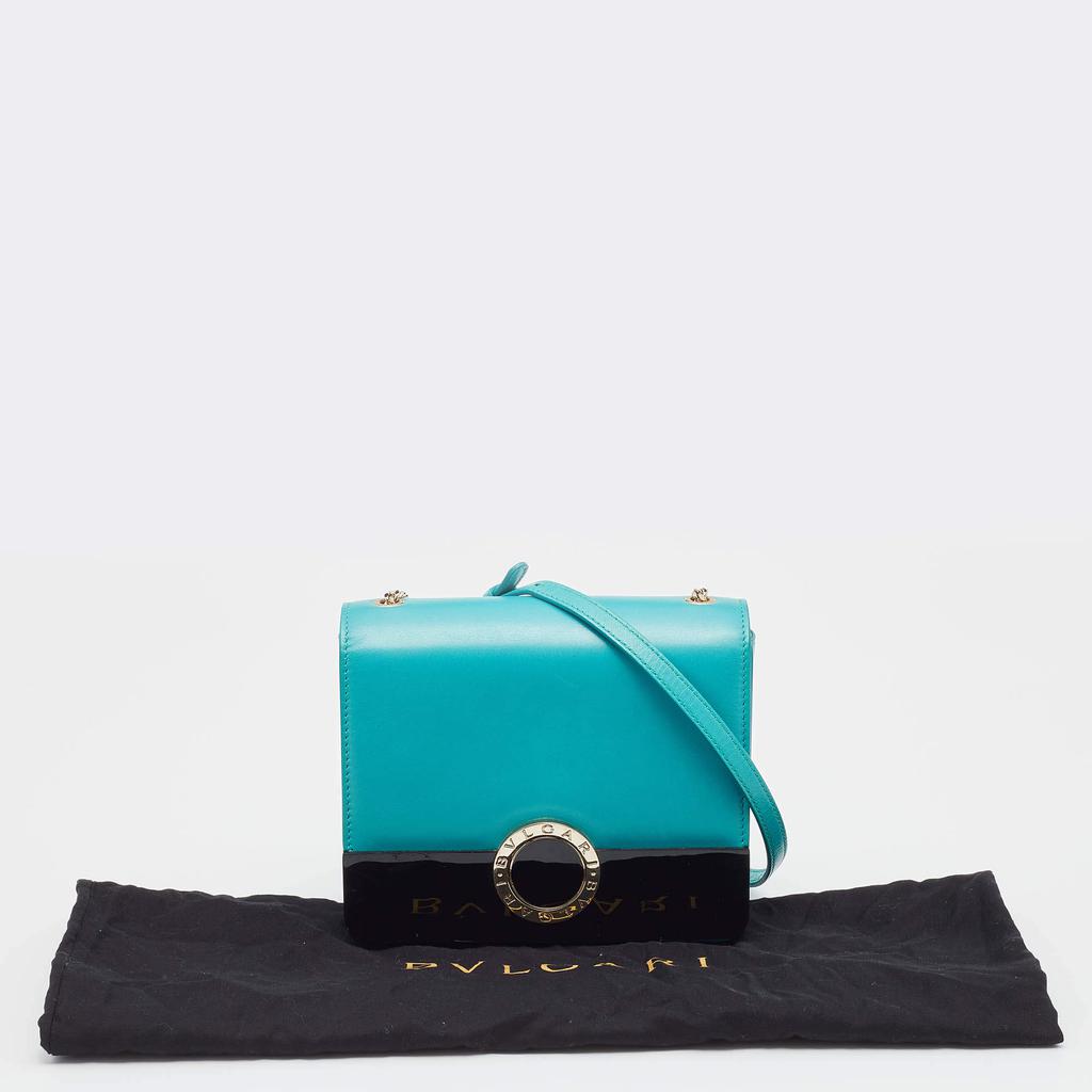 Bvlgari Turquoise Leather Crossbody Bag商品第9张图片规格展示