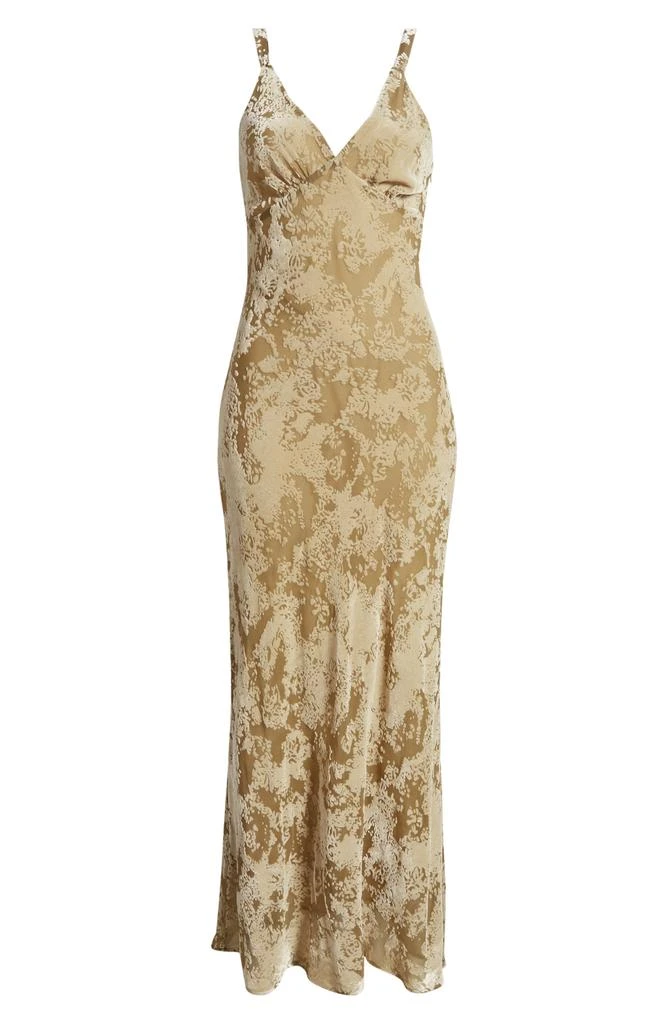 商品Mango|Javier Burnout Velvet Maxi Dress,价格¥338,第5张图片详细描述