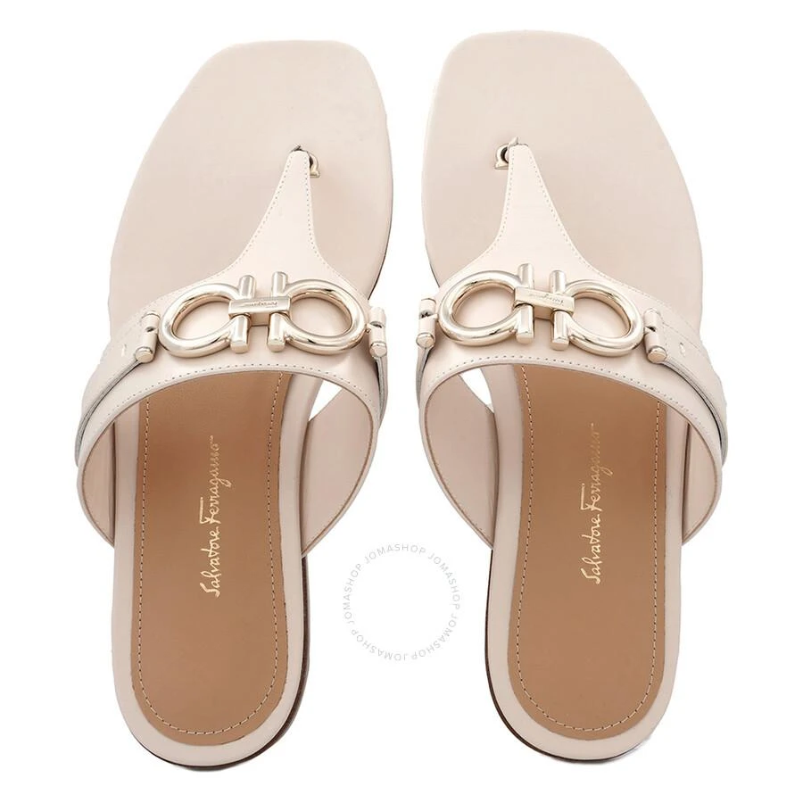 商品Salvatore Ferragamo|Salvatore Ferragamo Ladies Glove Bone Rikis Leather Sandals,价格¥1859,第3张图片详细描述