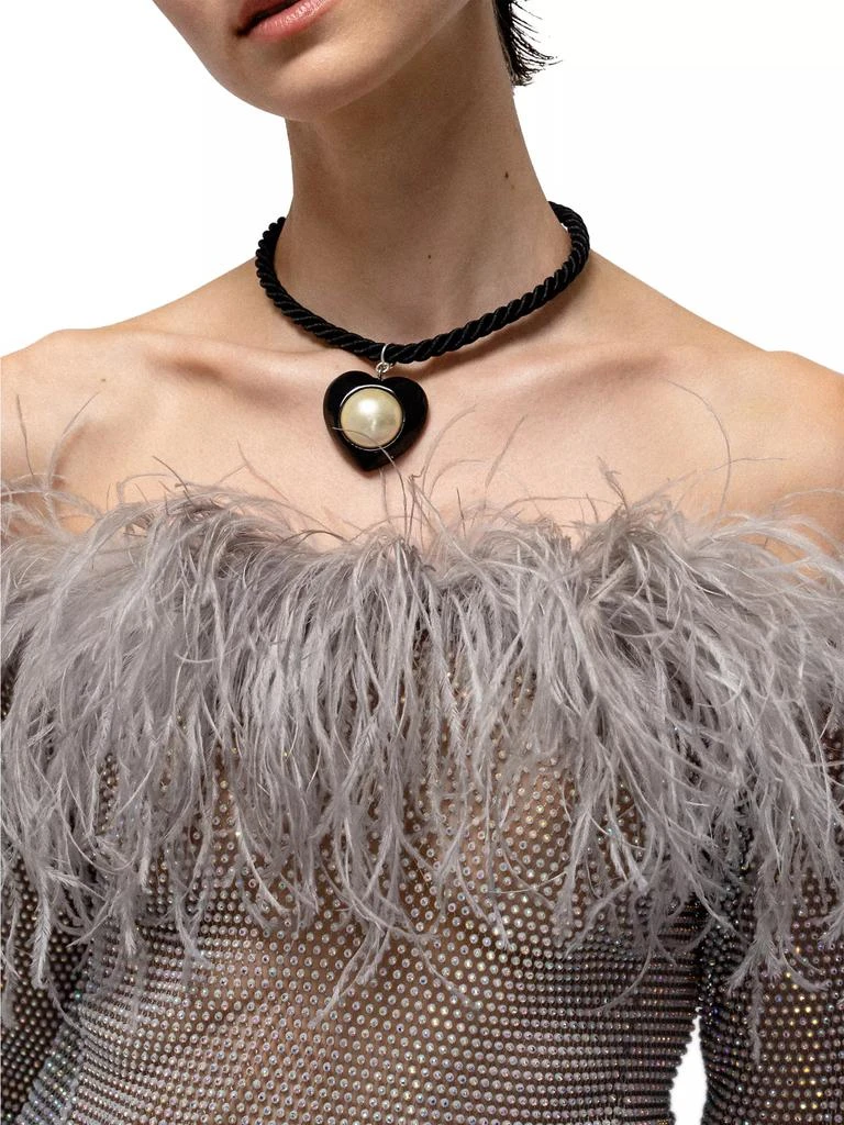 商品Julietta|Aya Resin, Enamel &amp; Faux Pearl Cord Choker,价格¥1874,第2张图片详细描述