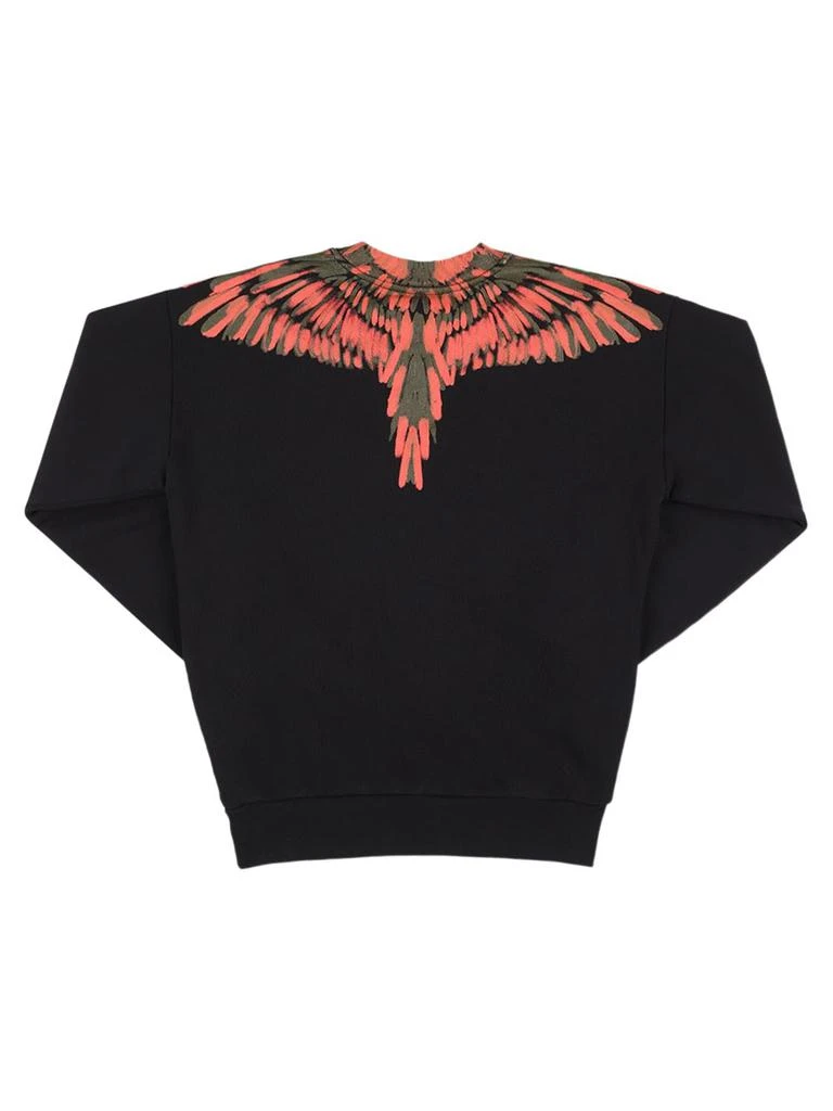 商品Marcelo Burlon|Wings Print Cotton Sweatshirt,价格¥997,第2张图片详细描述