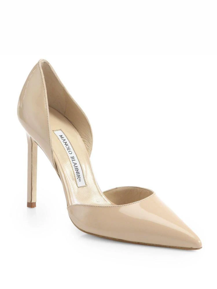 商品Manolo Blahnik|Tayler 105 Patent Leather d'Orsay Pumps,价格¥2200,第1张图片
