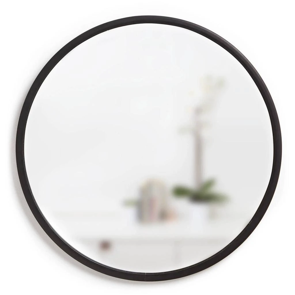 商品Umbra|Umbra Hub 61cm Mirror - Black,价格¥295,第1张图片