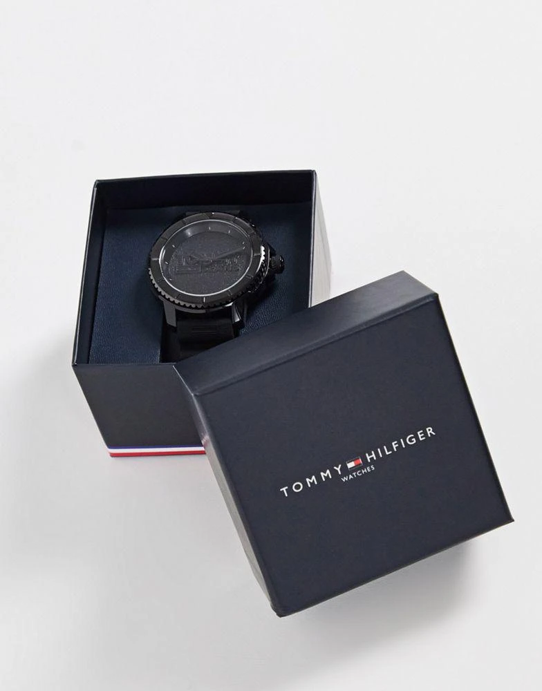 商品Tommy Hilfiger|Tommy Jeans silicone watch in black 1792001,价格¥686,第3张图片详细描述