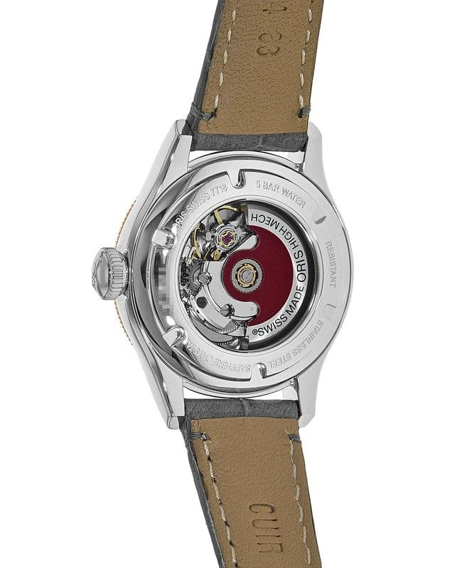 商品Oris|Oris Classic Date Silver Dial Grey Leather Strap Women&apos;s Watch 01 561 7718 4371-07 5 14 33,价格¥3105,第3张图片详细描述