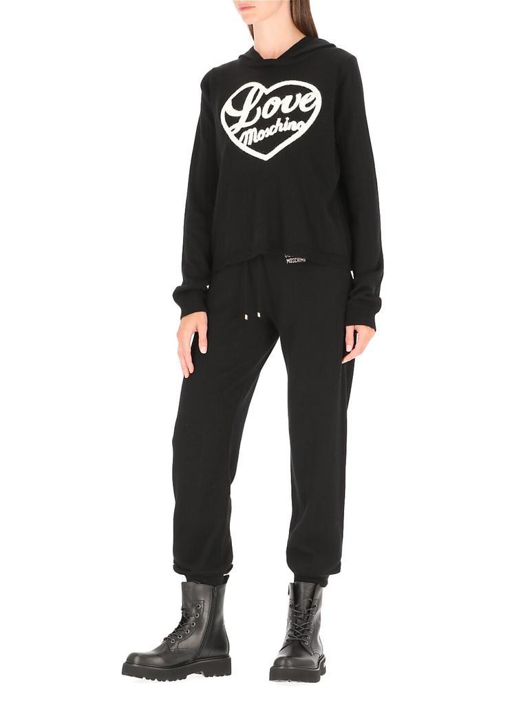 商品Love Moschino|Love Moschino Logo Embroidered Long-Sleeve Hoodie,价格¥1226,第2张图片详细描述