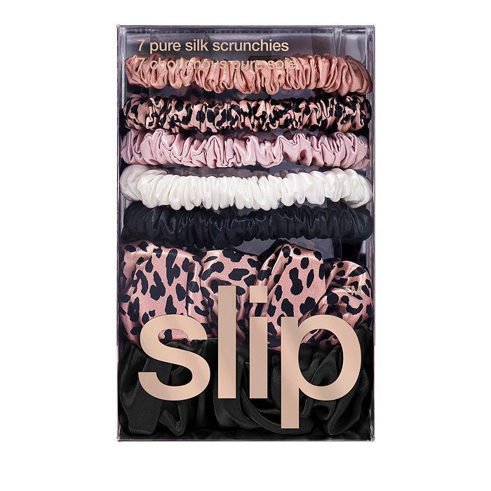 商品Slip|Pure Silk Scrunchies, Set of 7,价格¥406,第1张图片详细描述