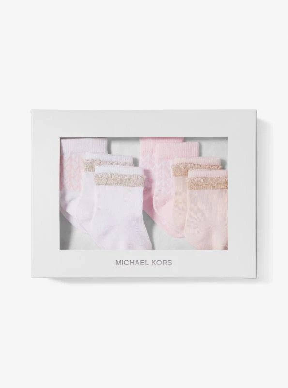 商品Michael Kors|4-Pack Stretch Cotton Baby Socks,价格¥408,第2张图片详细描述