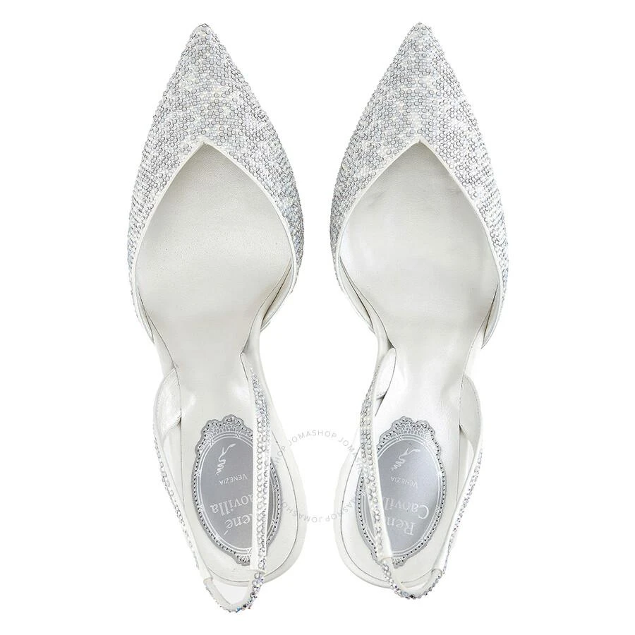 商品Rene Caovilla|Ladies Ivory Vivienne Crystal Slingback Pumps,价格¥2520,第3张图片详细描述