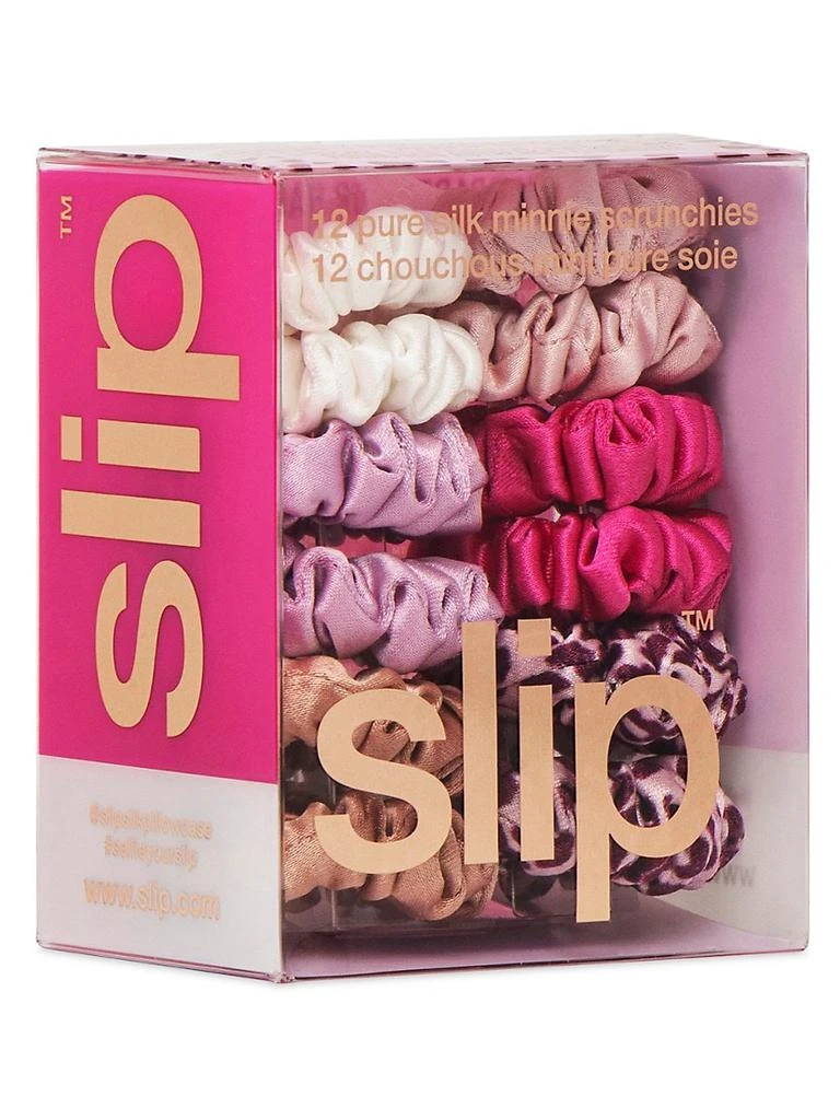 商品Slip|Pure Silk 12-Piece French Rose Minnie Scrunchies Set,价格¥293,第3张图片详细描述