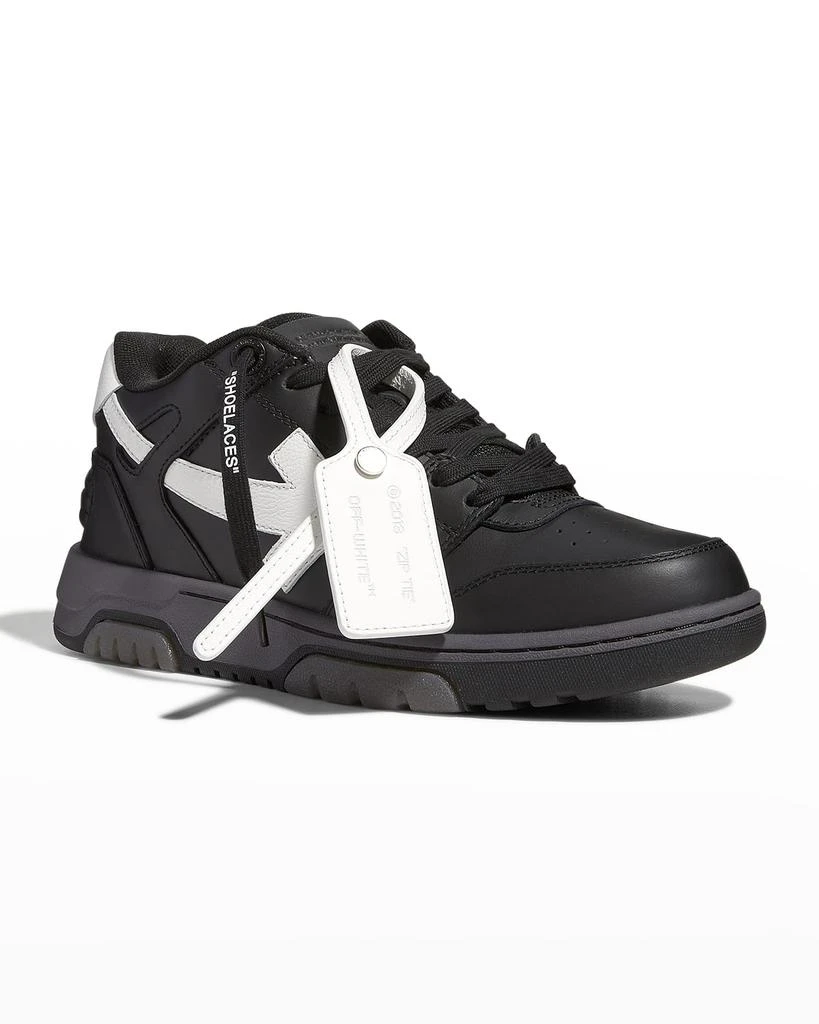 商品Off-White|Out Of Office Arrow Calfskin Sneakers,价格¥2223,第2张图片详细描述