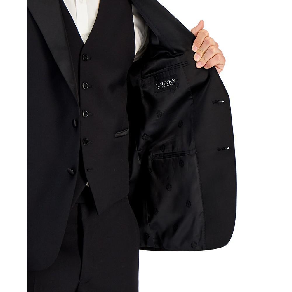 商品Ralph Lauren|Men's Classic-Fit UltraFlex Stretch Black Peak Lapel Tuxedo Jacket,价格¥2317,第4张图片详细描述